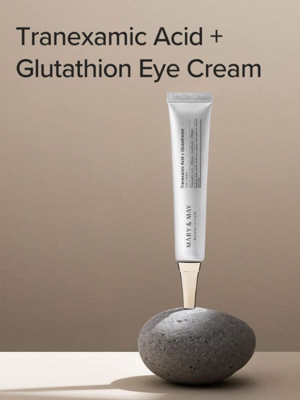 tranexamic acid glutathion eye cream Mary&May + I Korean Skincare  Korean-Skincare this eye cream brightens dark circles and revitalizes skin around the eyes Mary & May glutathione eye
