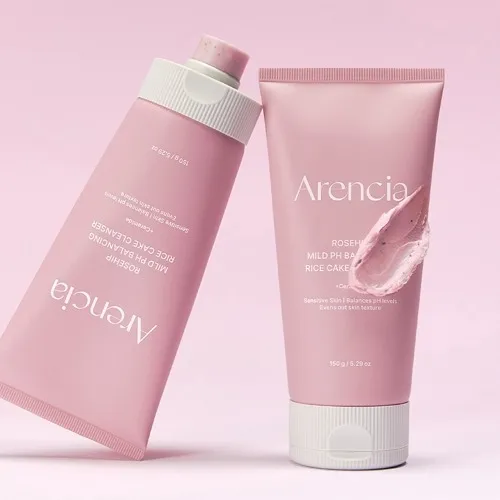 Arencia Rosehip Mild pH Balancing Rice Cake Cleanser 150g - Image 3
