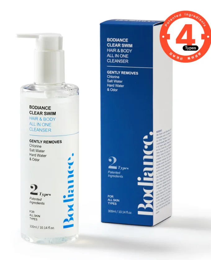 Bodiance Clear Swim Hair & Body All-In-One Cleanser (300ml)
