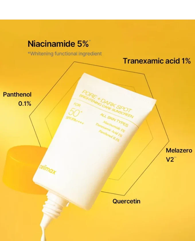 Celimax Pore+Dark Spot Brightening Care Sunscreen (50ml) - Image 2
