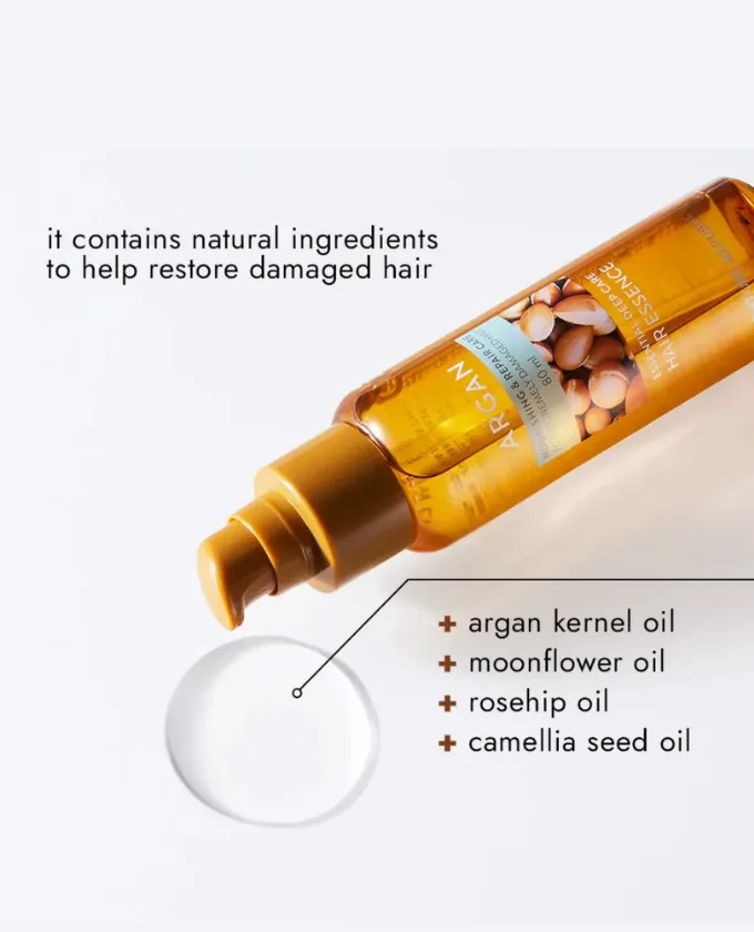 Nature Republic Argan Essential Deep Care Hair Essence (80ml) - Image 2