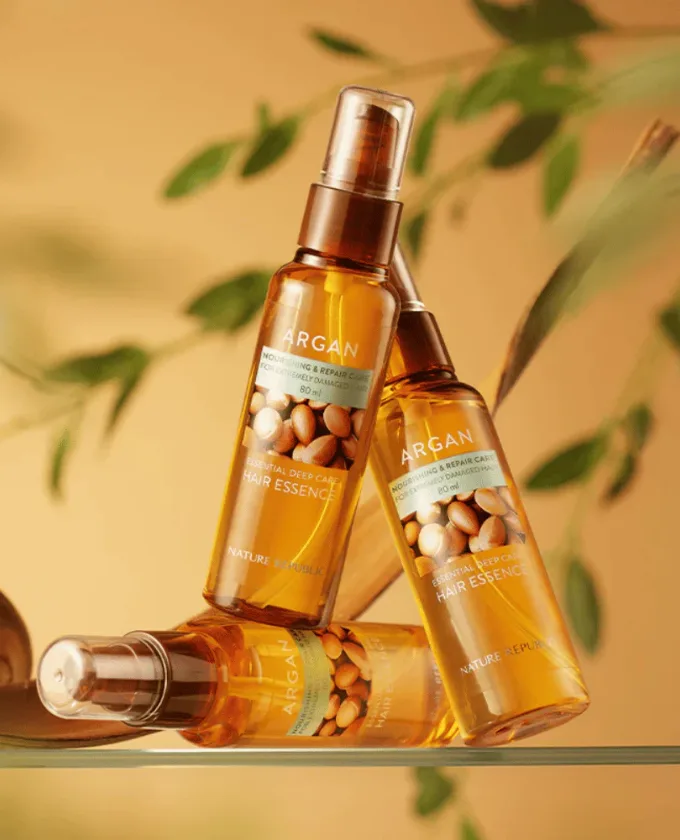 Nature Republic Argan Essential Deep Care Hair Essence (80ml) - Image 4