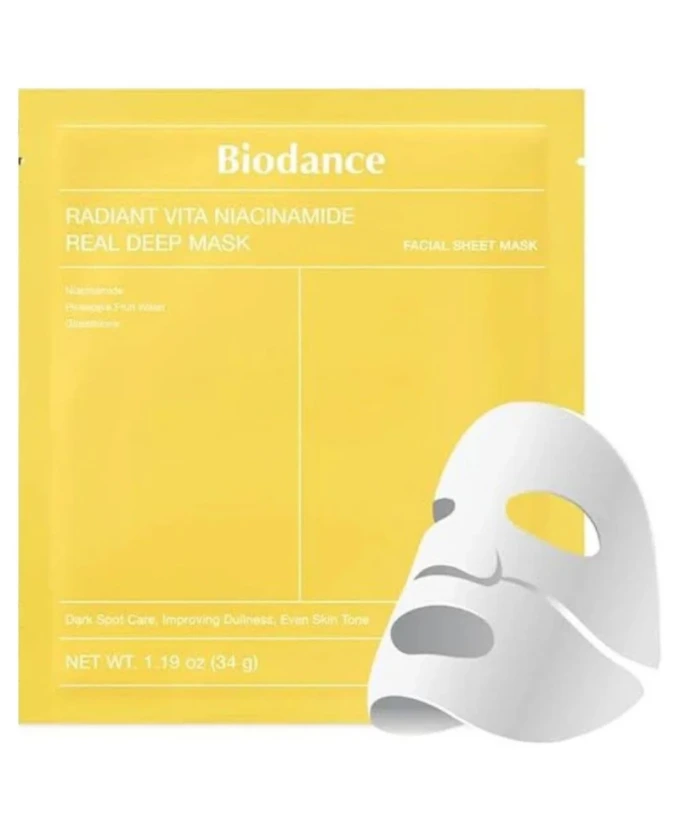 Biodance Radiant Vita Niacinamide Real Deep Mask (34g*1ea)