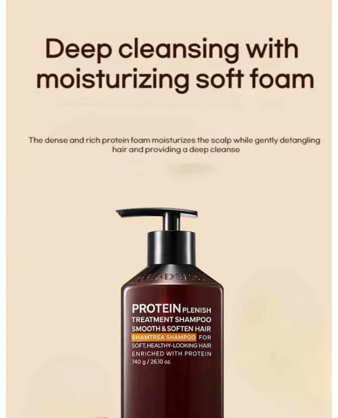 HeadSpa 7 Protein Plenish Treatment Shampoo 740g 1Pc - Image 3